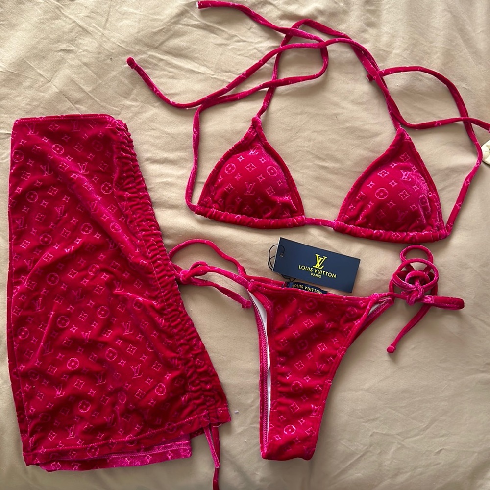 Louis Vuitton Bikini Set with Matching Skirt (brand new with tag)